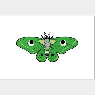 Pride Moths: Aromantic Posters and Art